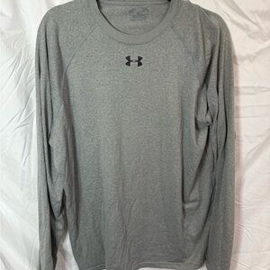 Under Armour Men's Heather Gray Long Sleeve Tee